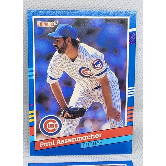 1990 Leaf Inc. Cubs Collectible Vintage Series 1 Trading Card Bundle - Picture 3 of 10